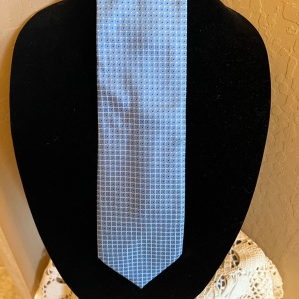 David Taylor Collection Blue Hand Made Necktie Tie
